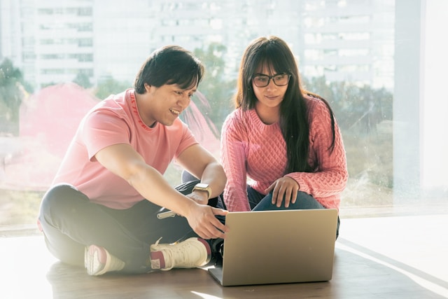 Applying for emergency loans online.